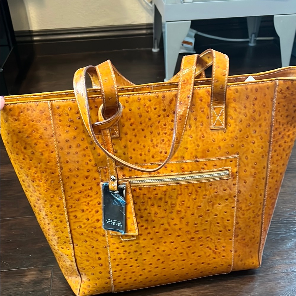Claudia Firenze Faux Leather Tote with Textured Design